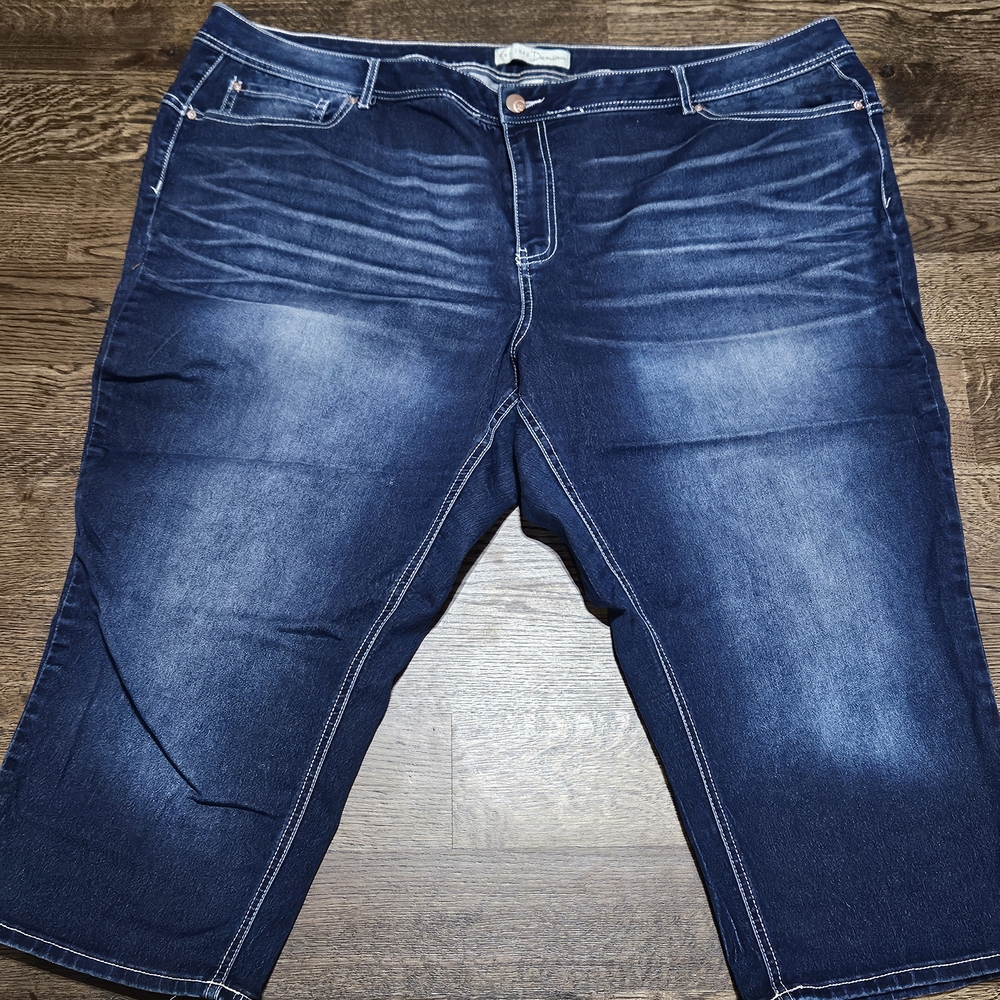 Cato Women's Dark Blue Ankle Jeans Size 24W